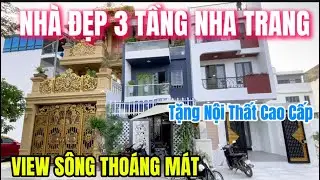 BÁN NHÀ 3 TẦNG MỚI 100% , FULL NỘI THẤT , ĐƯỜNG RỘNG 13m , VIEW SÔNG THOÁNG MÁT 