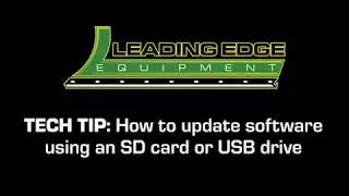 Updating Software Manually with an SD Card or USB Drive