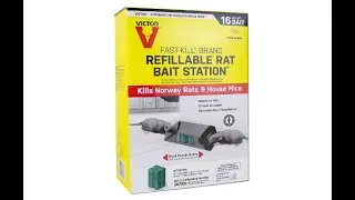 Victor Fast-Kill Brand Refillable Rat Poison Bait Station &ndash; 8 Baits - Overview