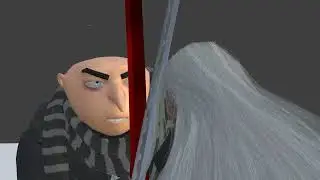 Gru Vs Sephiroth [Lipsync animation for school]