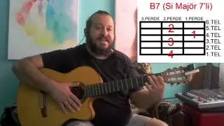 B7 AKORU GİTARDA NASIL ÇALINIR - GİTARA YENİ BAŞLAYANLAR İÇİN BASİT AKORLAR (GİTAR DERSİ)