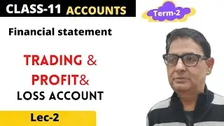 Financial statement/Final accounts ( Trading  A/C) Class 11Accounts - Lec-2 Term 2