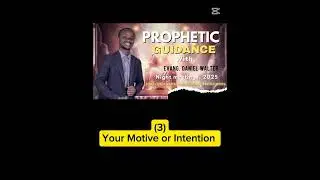 PROPHETIC GUIDANCE (1) PRAYER