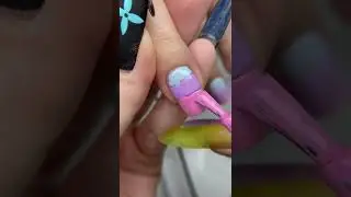 SPRING GRADIENT GEL POLISH #shorts #nailart #gradient