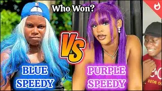 Новая танцевальная битва 🔥 ~ Blue Speedy 💙 против Purple Speedy 💜 | Танцевальный челлендж в TikTo...