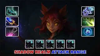 SHADOW REALM ATTACK RANGE !!! For Toplane Dark Willow Dota 2