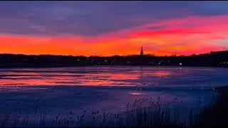 A beautiful Red sky sunset | #short