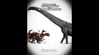 what about? All theropods vs 10 Argentinosaurus #dinosaur #trending #information #edit #paleontology