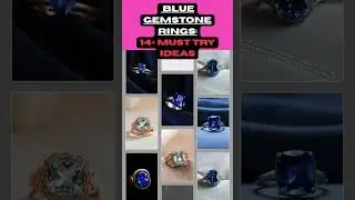 Bold Blue Gemstone Ring Designs