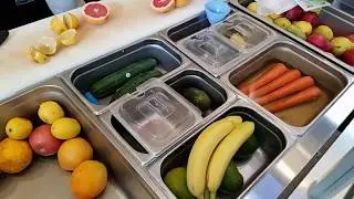 Organic Circle produce sections, takeout and juice-bar