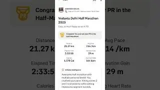 Vedanta Delhi Half Marathon 2025 RaceDayReady#MedalChaser#MilesAndSmiles#FromFatToFit