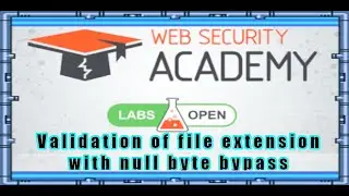 Directory Traversal  Lab 6 Validation of file extension with null byte bypass