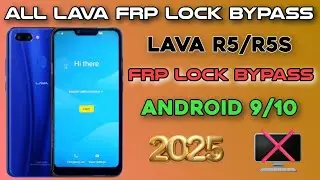 Lava R5  frp lock Bypass 2025/ All Lava Google Account Lock Remove Android 9/10 Without Pc