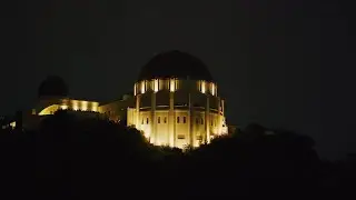 Griffith Observatory At Night Stock Video