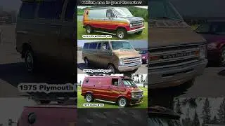 Ford Econoline, Plymouth Voyager or Dodge B100? Which one is your favorite?