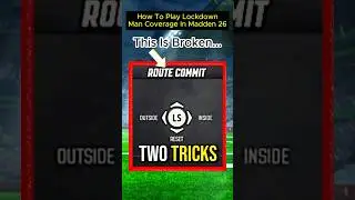 2 Tricks To Play LOCKDOWN Man Coverage in Madden 26! 🔒 (BROKEN) #shorts