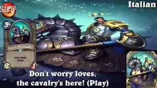 Argent Horserider card sounds in 12 languages -Hearthstone✔
