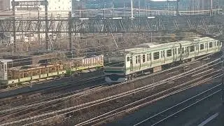 湘南新宿ライン籠原行き 待ち合わせ列車　1番線に入線