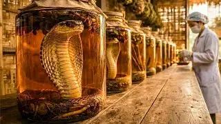 Inside a Snake Wine Processing Factory: From Cold Sedation to Luxury Bottling (Full Process)