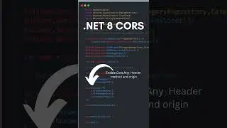 How to Enable CORS In dotnet Core API 