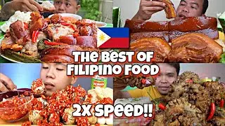 2x speed!!🔥The Best Of FILIPINO FOOD MUKBANG ASMR🇵🇭 PHILLIPINES Mukbang compilations in Fast Motion🤤