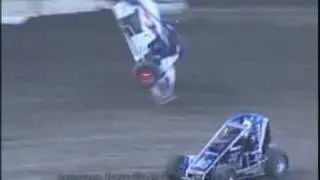 Joey Henderson VRA Sprint Car Flip
