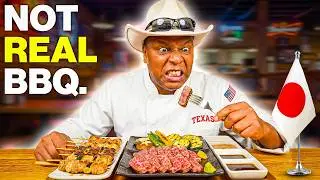 Texas BBQ Chef Tries Japanese BBQ For the First Time!