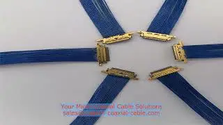 CABLINE-SS AWG 42 micro coax supplier Micro RF coaxial cable harness fine-pitch coax cable Germany m