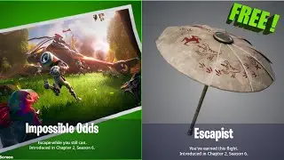 How to Get *FREE* ESCAPIST UMBRELLA & IMPOSSIBLE ODDS Loading Screen ! | Fortnite Chapter 2 Season 6