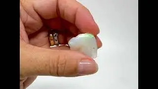 Crystal Opal Ethiopian Welo Opal Gemstone Ref. 20241 (One Face Polished)