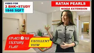 Ratan Pearls Noida Extension, 3 bhk Study flat in noida extension - 9560955050 - Flats in Noida