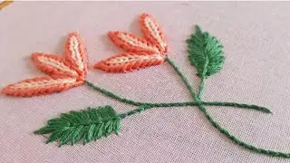 How to do flower embroidery for beginners 