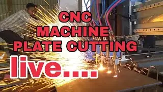 CNC machine cutting/computer neumaric control/plate cutting in CNC machine/Gas cutting in CNC live