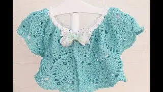 How to make a girl's crochet bolero