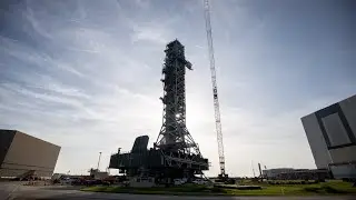 mobile launcher 1 (ML-1) rolls to launch pad 39B for Atremis 11