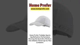 Home Prefer  Reflective Performance Running Hat#menshat #packable #quickdry #reflective #womenshat