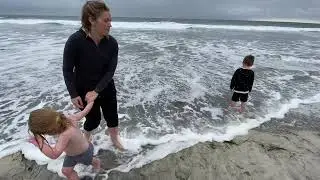 Playing at the Beach in Carlsbad, CA (April 2021)