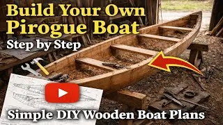 Build Your Own Pirogue Boat Step by Step Simple DIY Wooden Boat Plans