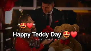 Happy Teddy Day Jaannn 🧸💗! Happy Teddy Day Status 2025 | Teddy Day Special Status | Love Shayari |