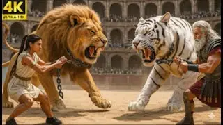 White Tiger vs Massive Lion King ⚔️ | Epic Size & Power Battle