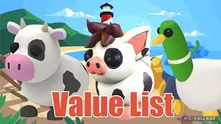 Value List of All The Farm Pets In Adopt Me