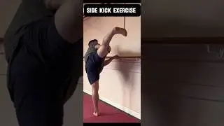 Side kick exercise 🥋💪🏼 #karate #martialarts #taekwondo #kickboxing #kicks