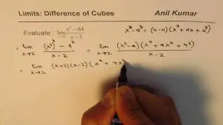 Limit by Difference of Cubes Factoring