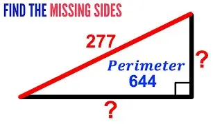 Can you find the missing side lengths of the triangle? | (Perimeter) |#math #maths | #geometry