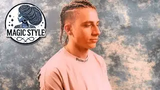 Nissa: 3 fette Viking Cornrows f&uuml;r einen blonden Lockenkopf!