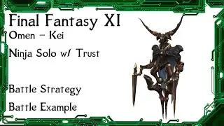 FFXI - Omen Kei Ninja Solo w/ Trust Battle Strategies and Example