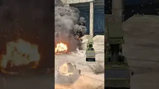 Defense Missile Hits Armored Target &mdash; Massive Blast Captured