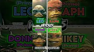 Leo vs Raph vs Donnie vs Mikey #edit #meme #wis #tmnt #nickelodeon #paramount #turtle