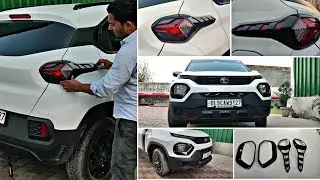 Tata Punch All modified accessories🙋 Black Kit 💥 Full Installation video By GT Car Accessories 🔥