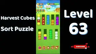 Harvest Cubes Sort Puzzle Level 63 Walkthrough 🌽🧠 | Relaxing Sort Game | Go Answer